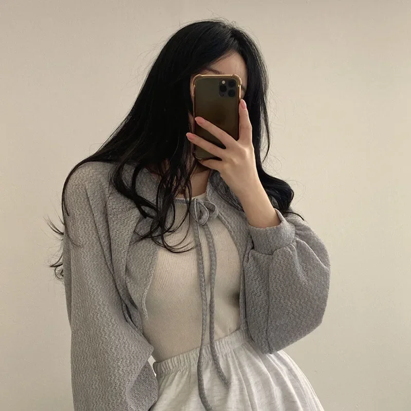Summer Women Knitted Cardigan  - огляд і ціна Korean Street Fashion Female