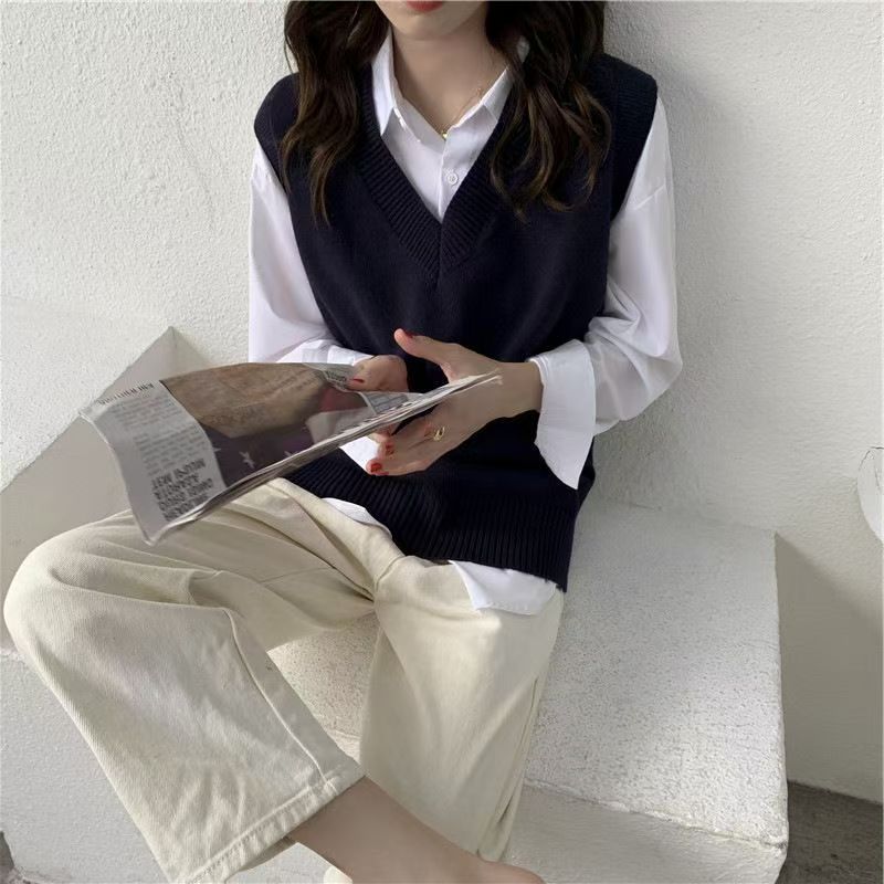 Fall Winter Sweater Vest Women - огляд і ціна Korean Street Fashion Female