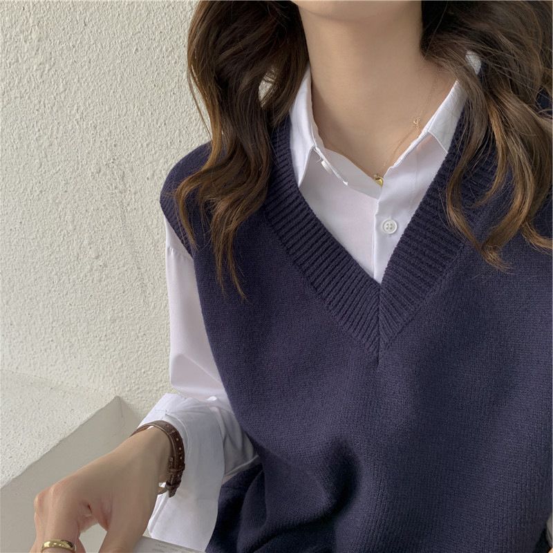 Fall Winter Sweater Vest Women - огляд і ціна Korean Street Fashion Female