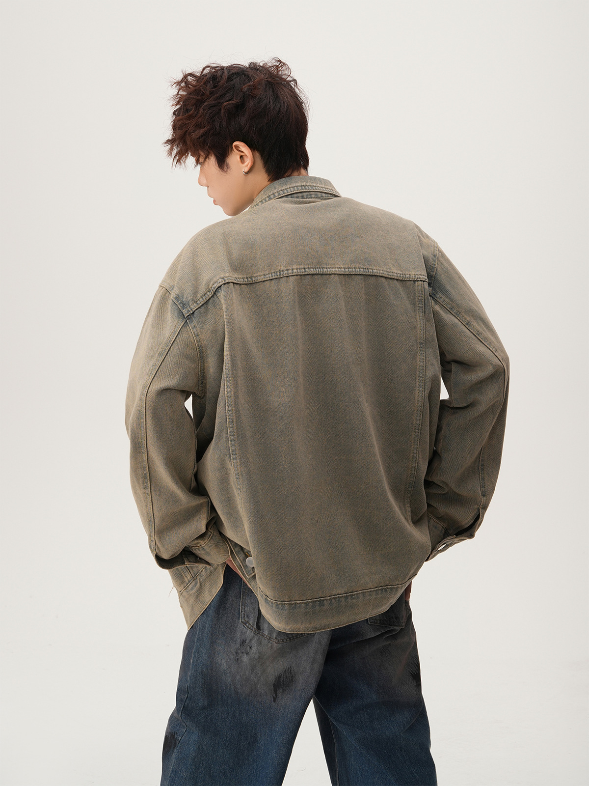 American High Street Ripped De - огляд і ціна Street Fashion Jacket Men