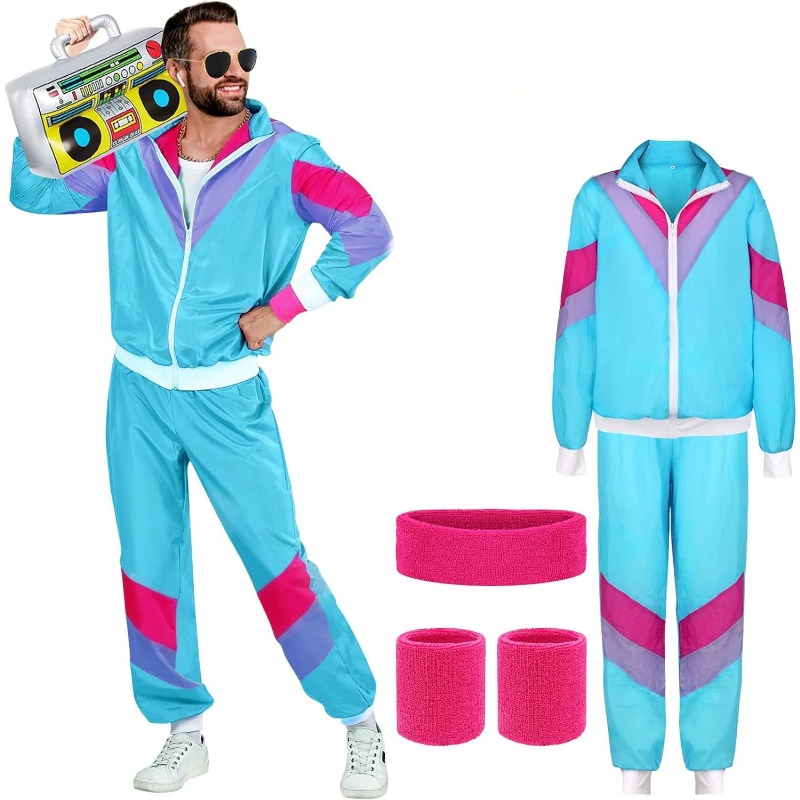 80s 90s Fancy Dress Costumes f - огляд і ціна Street Fashion Jacket Men