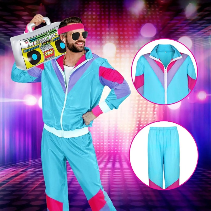 80s 90s Fancy Dress Costumes f - огляд і ціна Street Fashion Jacket Men