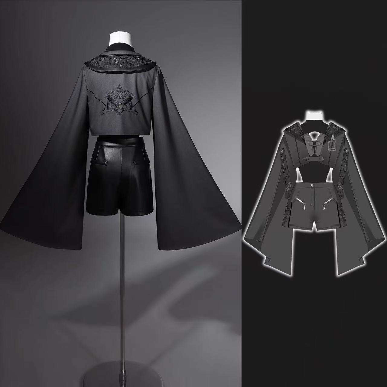Dark Black Gothic Costume Wome - огляд і ціна Street Fashion In Chinese