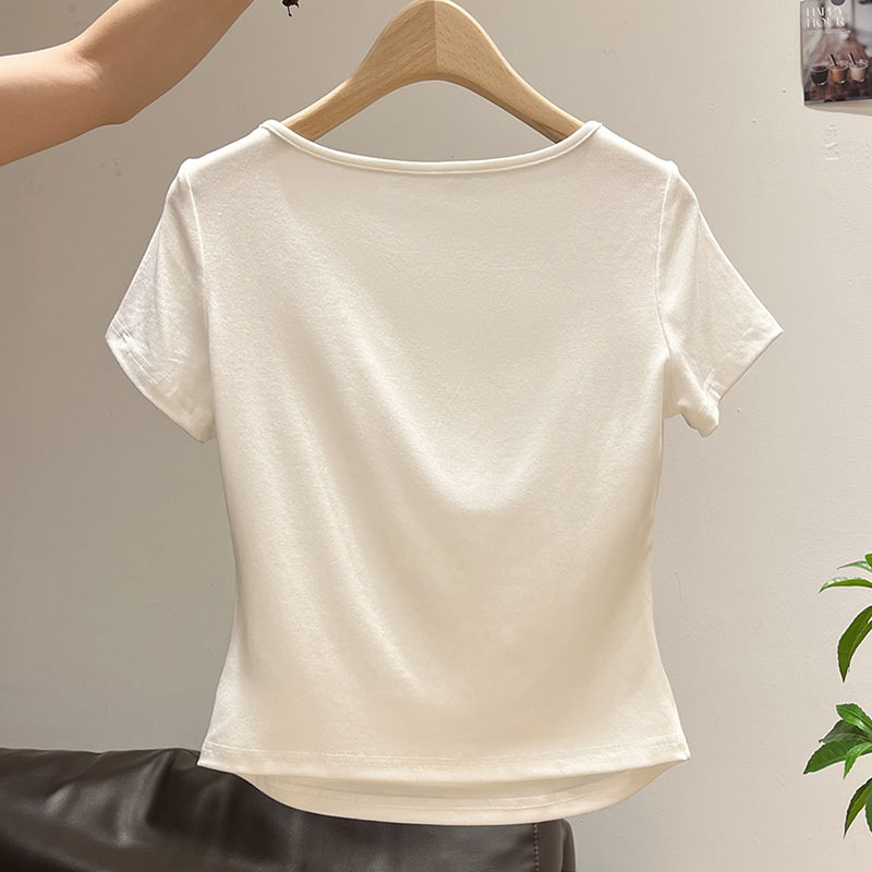 Women's Half-open Collar Butto - огляд і ціна Korean Street Fashion Female