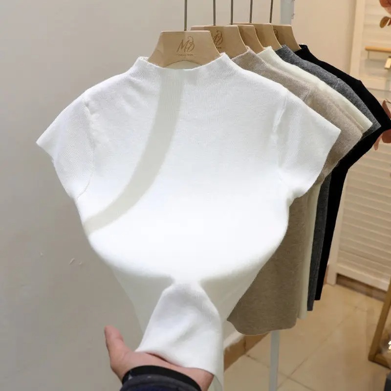 Fashion Basic Half High Neck K - огляд і ціна Korean Street Fashion Female
