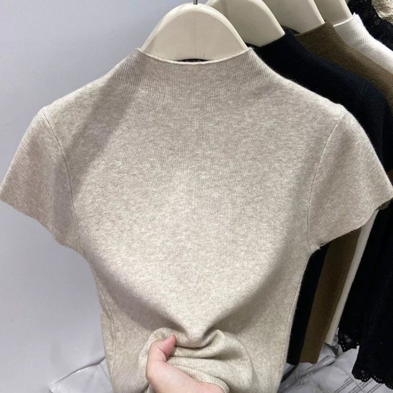 Fashion Basic Half High Neck K - огляд і ціна Korean Street Fashion Female