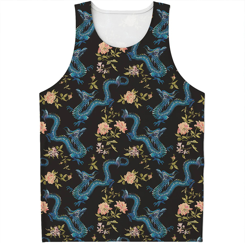 Chinese Dragon Pattern Tank To - огляд і ціна Street Fashion In Chinese