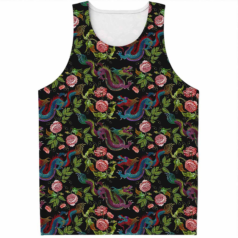Chinese Dragon Pattern Tank To - огляд і ціна Street Fashion In Chinese