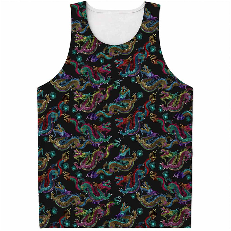 Chinese Dragon Pattern Tank To - огляд і ціна Street Fashion In Chinese