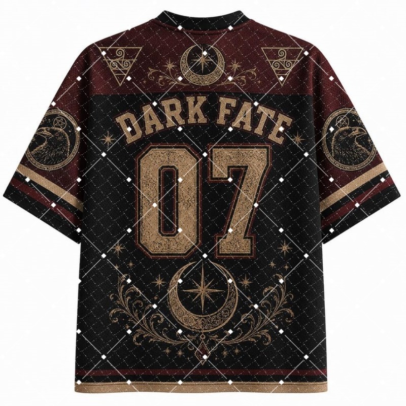 Dark Fate Witch Raven Print V‑ - огляд і ціна Street Fashion Jersey