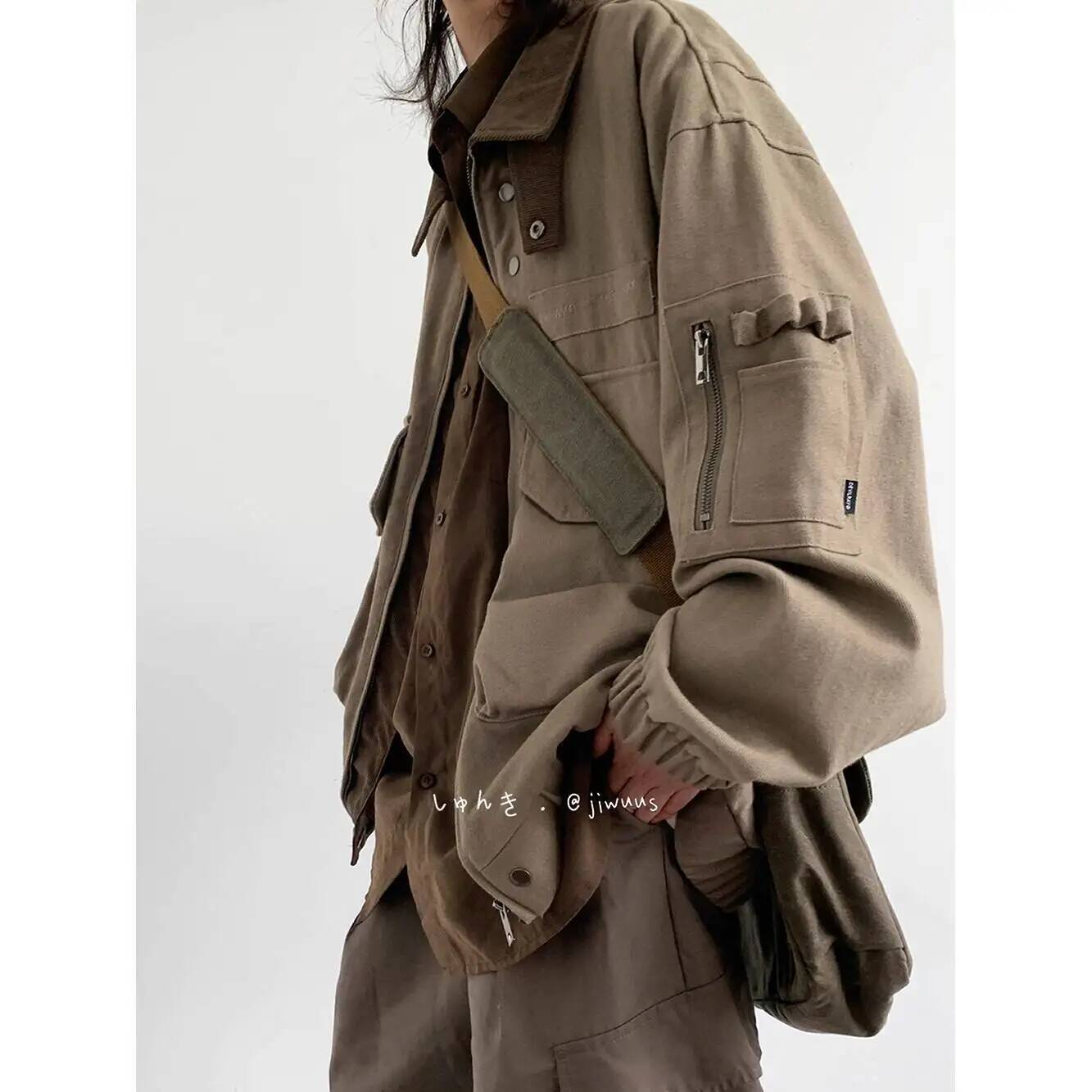 Man Jacket Spring Autumn Loose - огляд і ціна Street Fashion Jacket Men