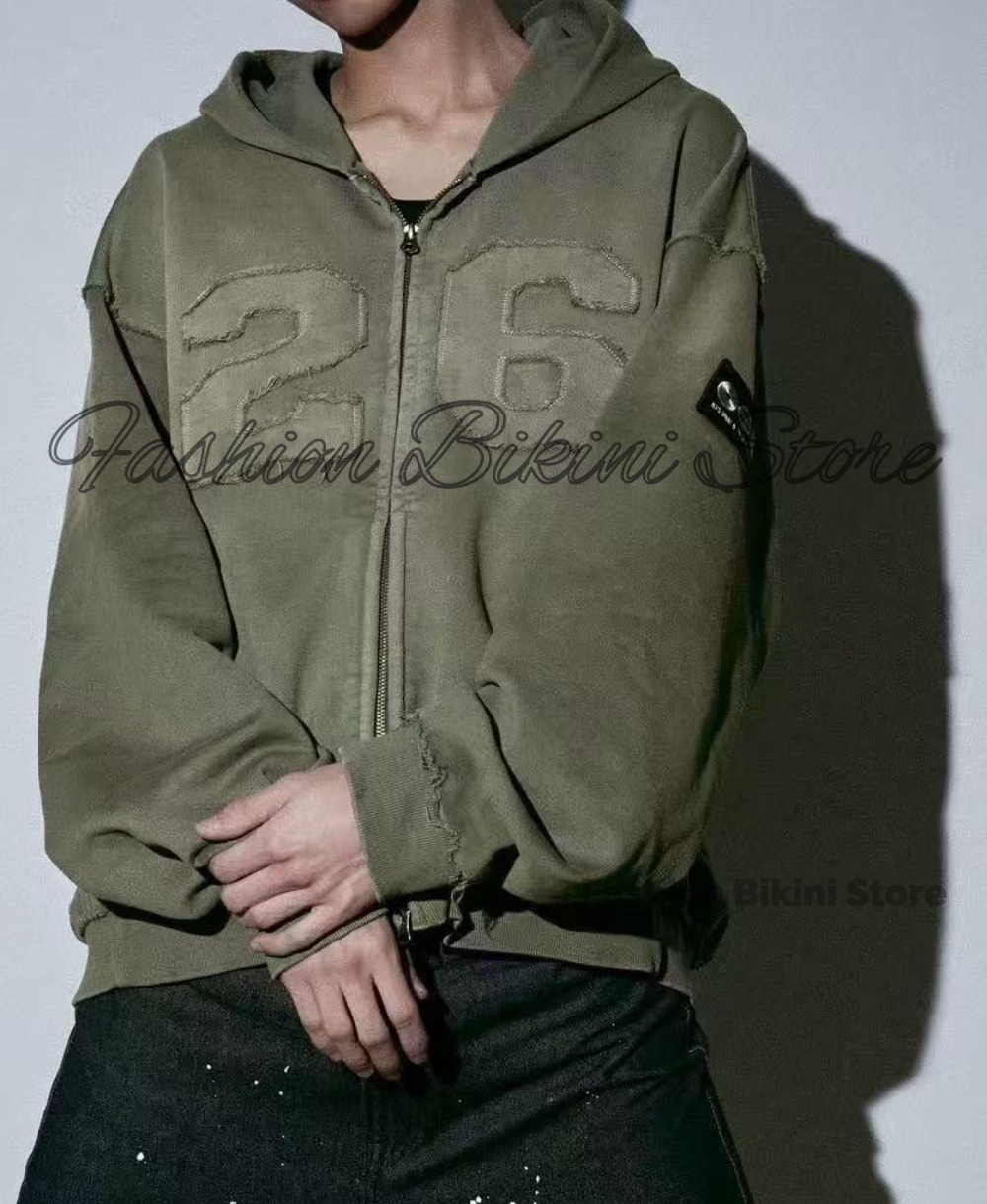 NEW Washed Grey Retro Hoodie 3 - огляд і ціна Street Fashion Jacket Men