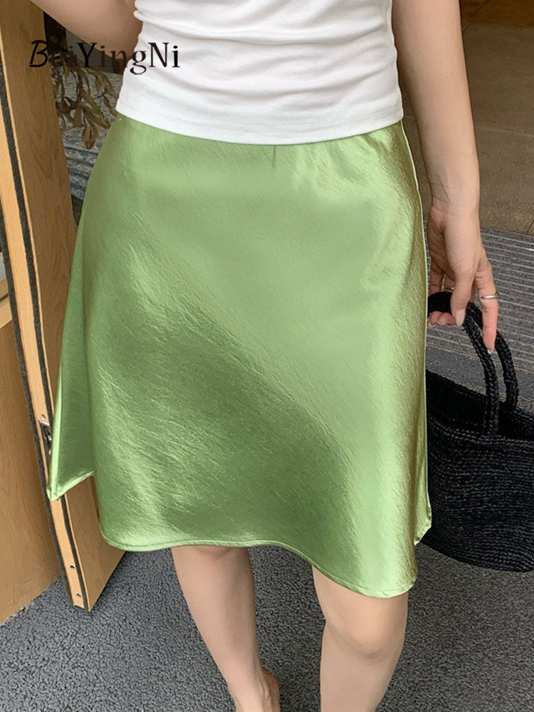 Beiyingni Luxury Satin Short S - огляд і ціна Korean Street Fashion Female