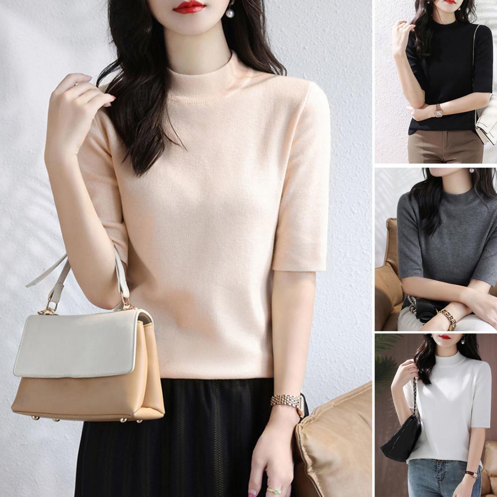 Summer Knitted Sweater Short S - огляд і ціна Korean Street Fashion Female