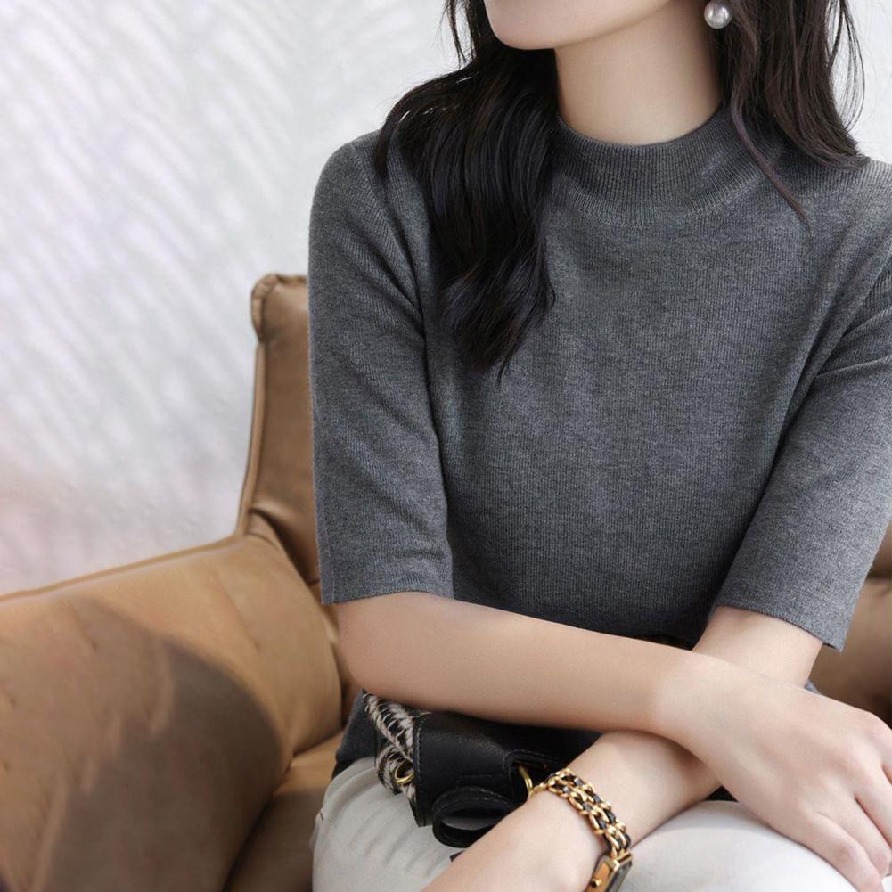 Summer Knitted Sweater Short S - огляд і ціна Korean Street Fashion Female