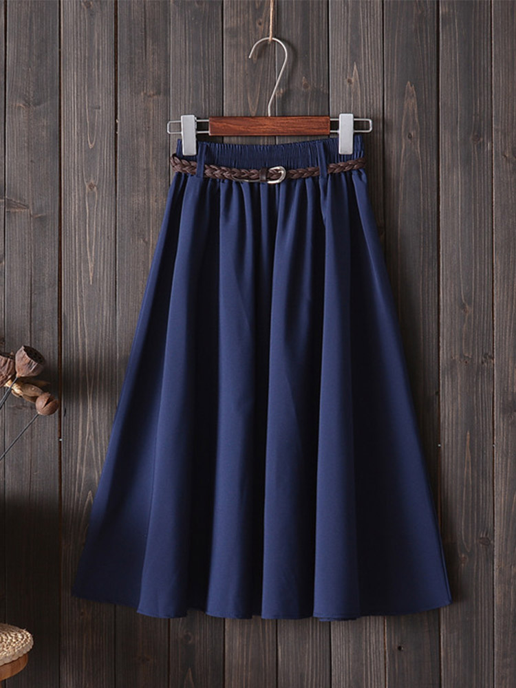 Midi Knee Length Summer Skirt  - огляд і ціна Korean Street Fashion Female