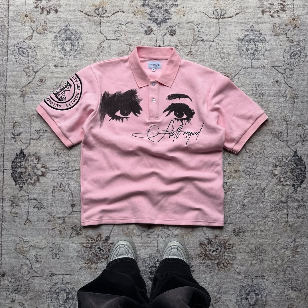 American ins retro style polo  - огляд і ціна Street Fashion Logo Design