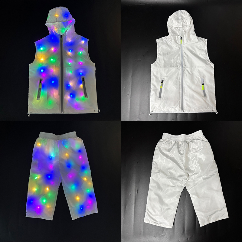 Glowing Vest Jacket Costumes H - огляд і ціна Street Fashion Jacket Men