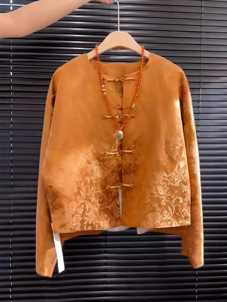 New High-End Satin Orange Flor - огляд і ціна Street Fashion In Chinese